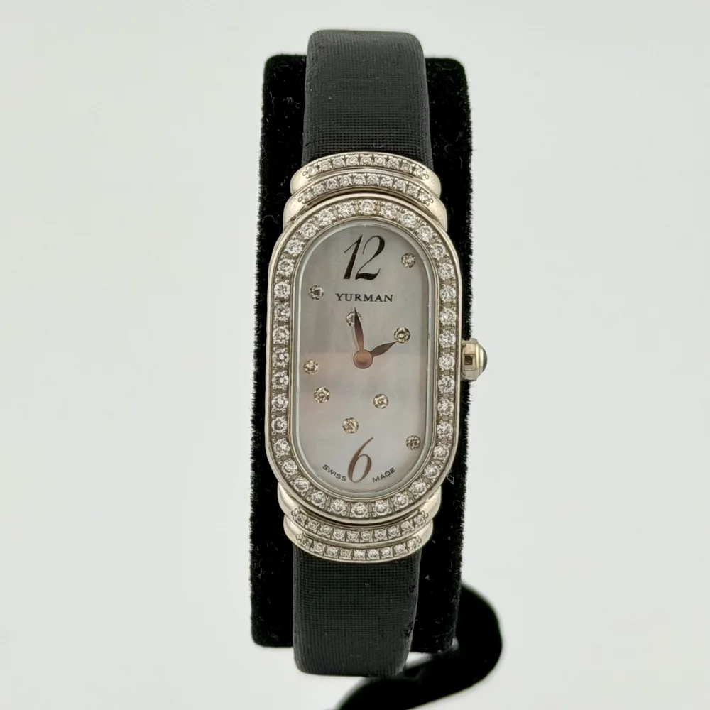 DAVID YURMAN MADISON T409-P8W DIAMOND DIAL/BEZEL MOP QUARTZ 18K